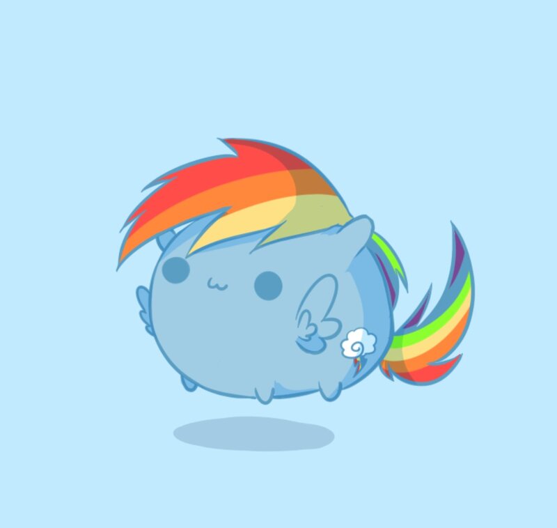 Chibi Rainbow Dash — Blue