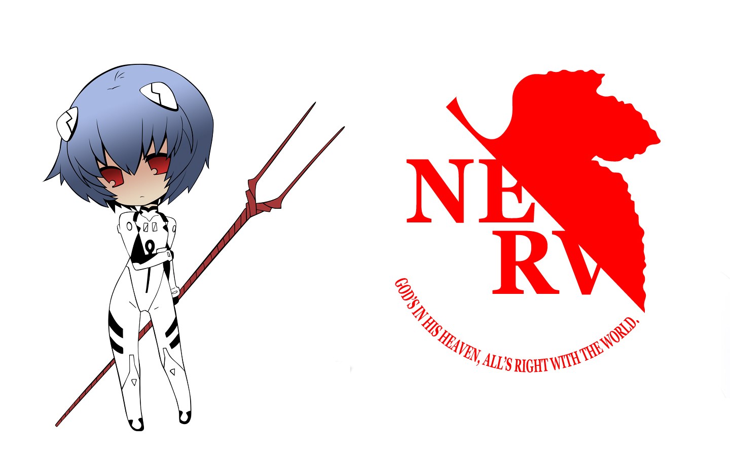 Chibi Rei with Trident