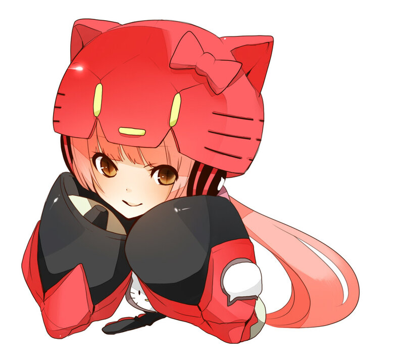 chibi robot cat girl