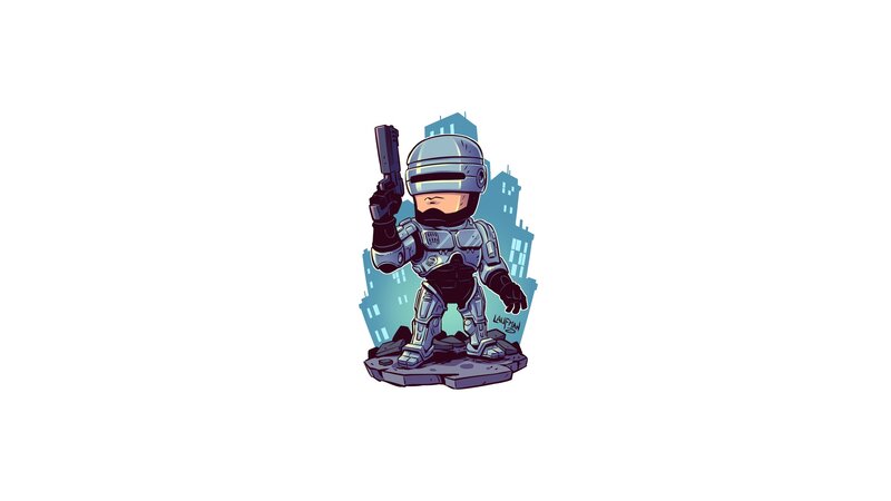 Chibi Robot Police Officer