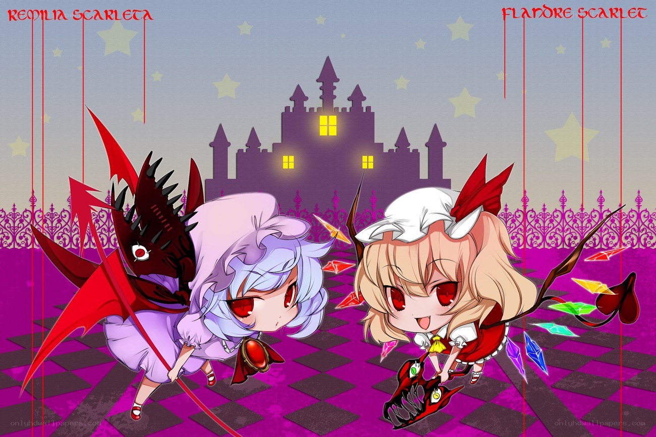 Chibi Scarlet Sisters in Castle