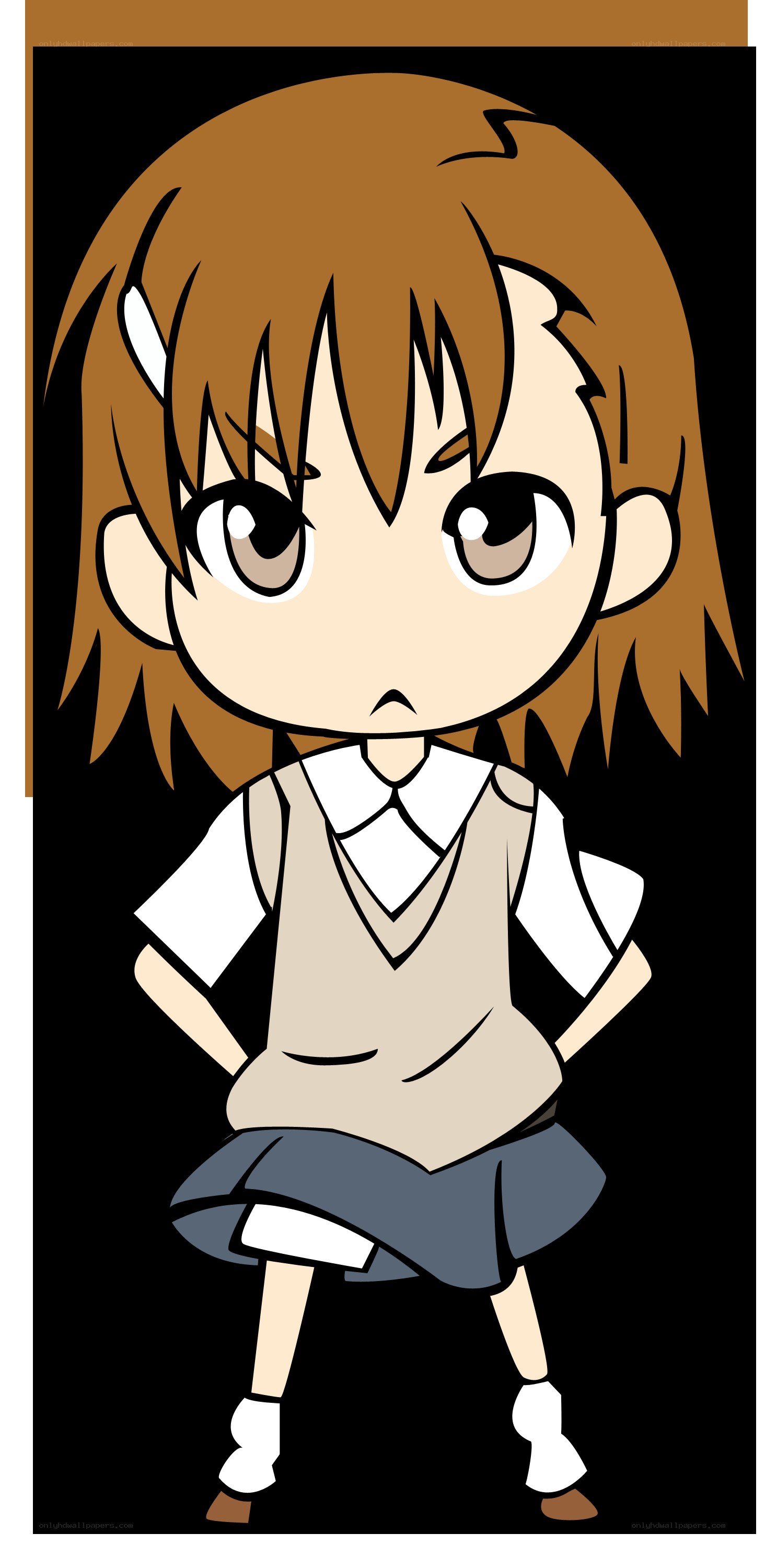 chibi schoolgirl character