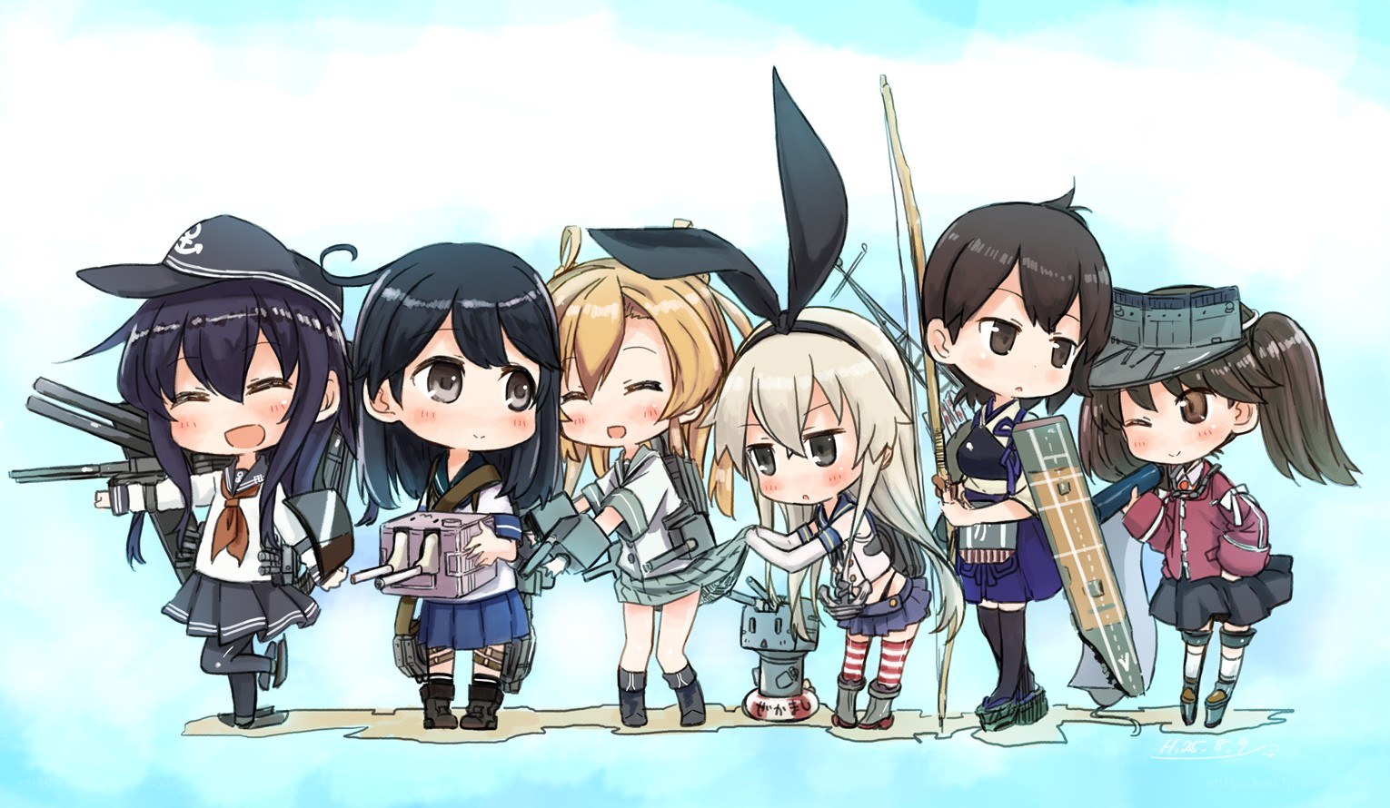 Chibi ship girls group