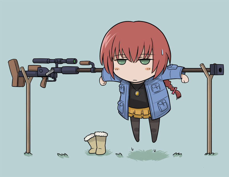 Chibi sniper character
