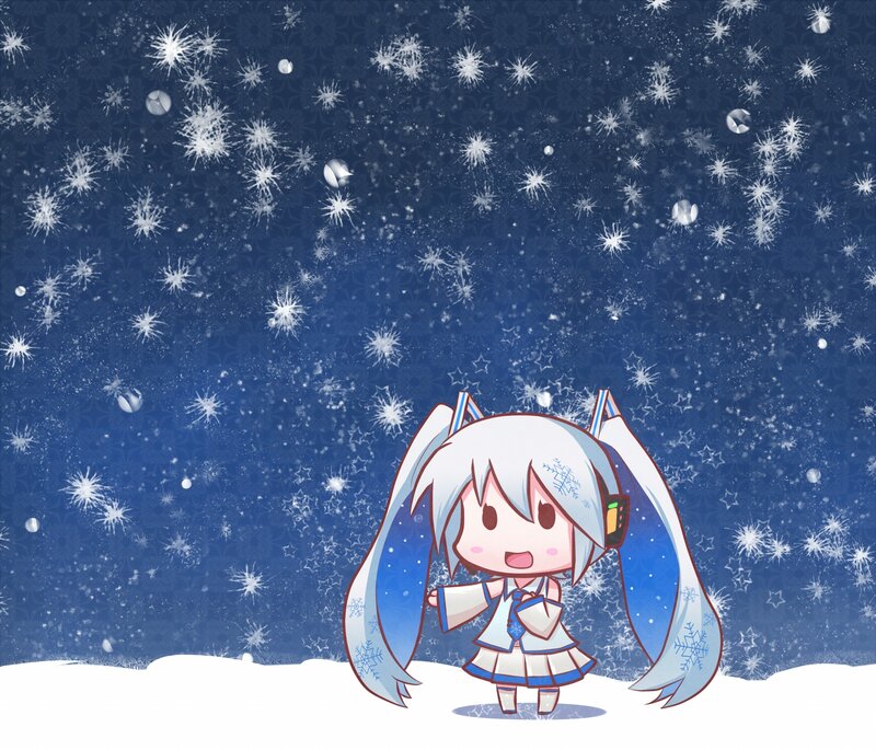 Chibi snowflake girl