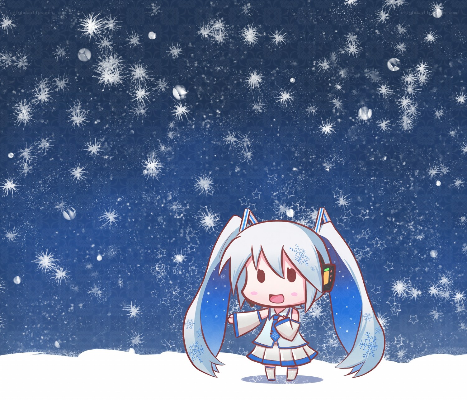 Chibi snowflake girl
