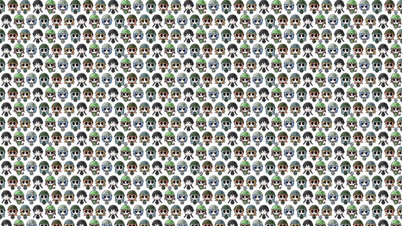 Chibi Soldiers in Helmet