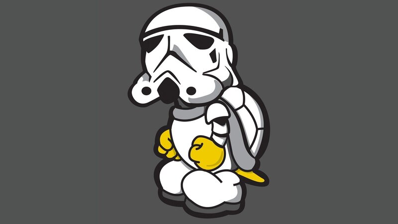 Chibi Stormtrooper Turtle — White