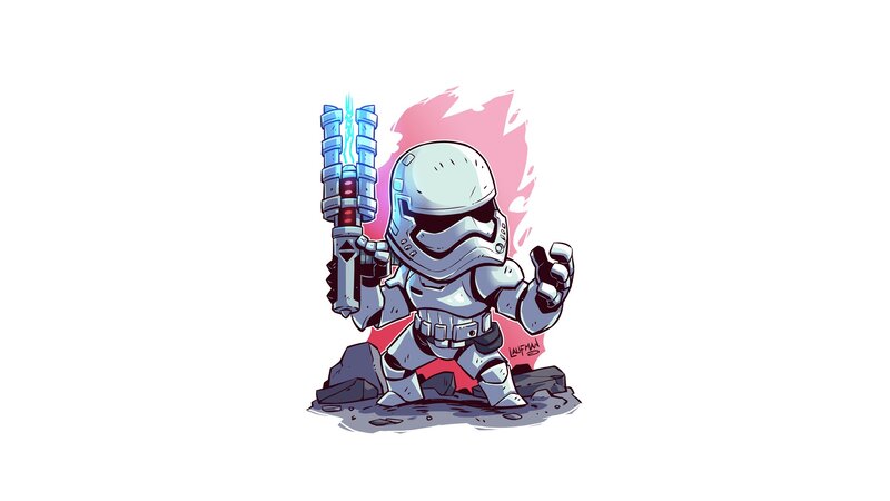 Chibi Stormtrooper — White
