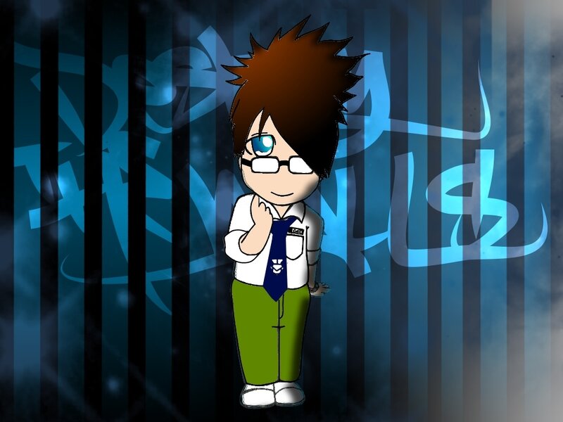 Chibi-style Boy Character
