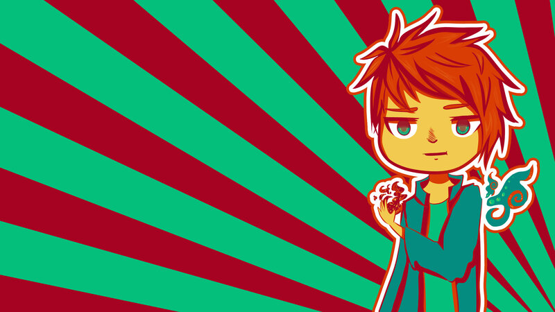 Chibi-style Character — Green