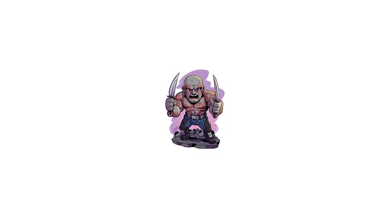 Chibi-style Character — Purple