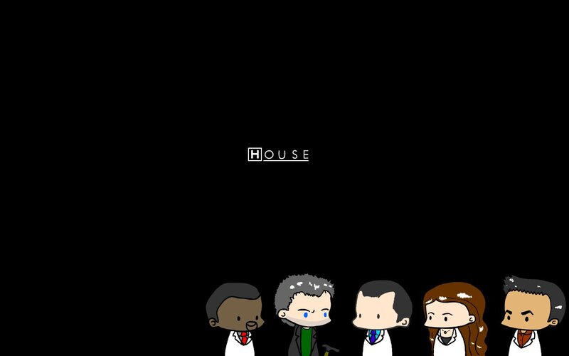Chibi-style Characters — Black, Dramatic