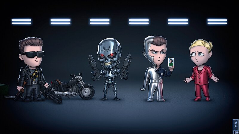 Chibi-style Characters — Black