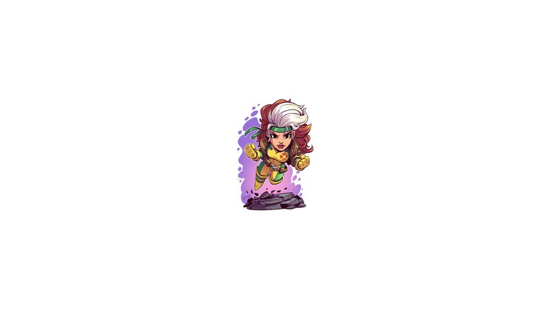 Chibi-style Female Superhero