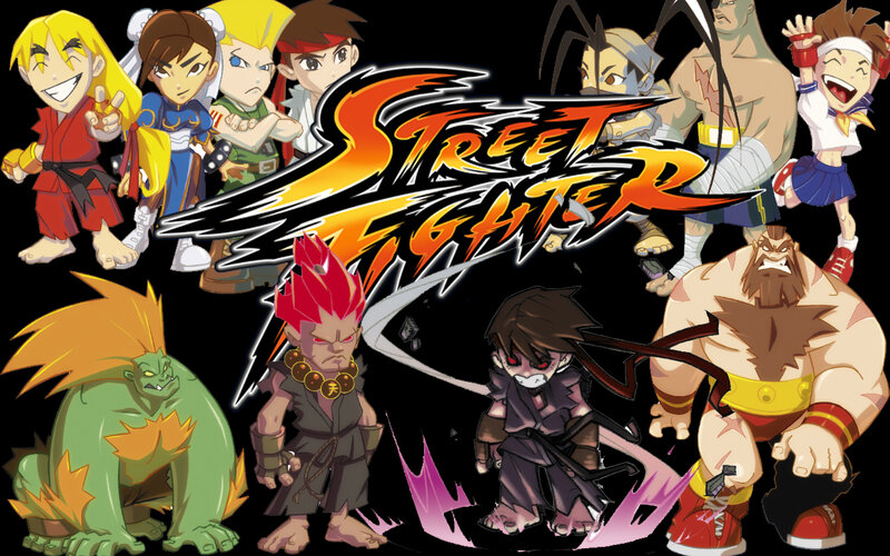 Chibi-style Fighting Characters
