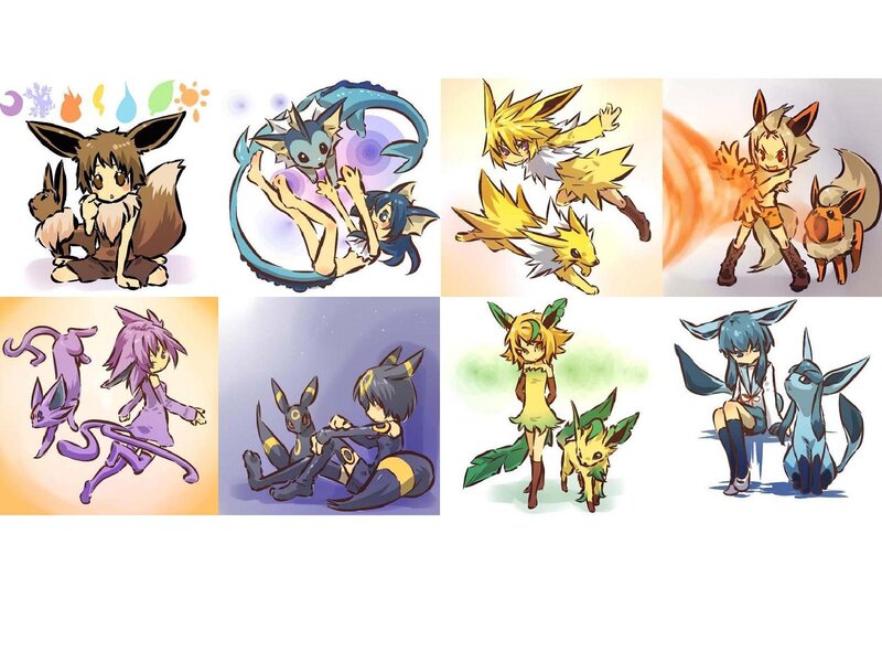 Chibi-style Pokémon Characters