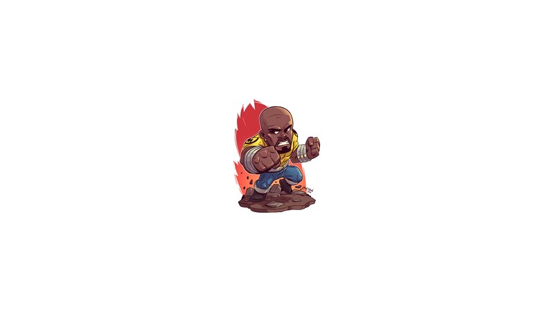 Chibi-style Superhero