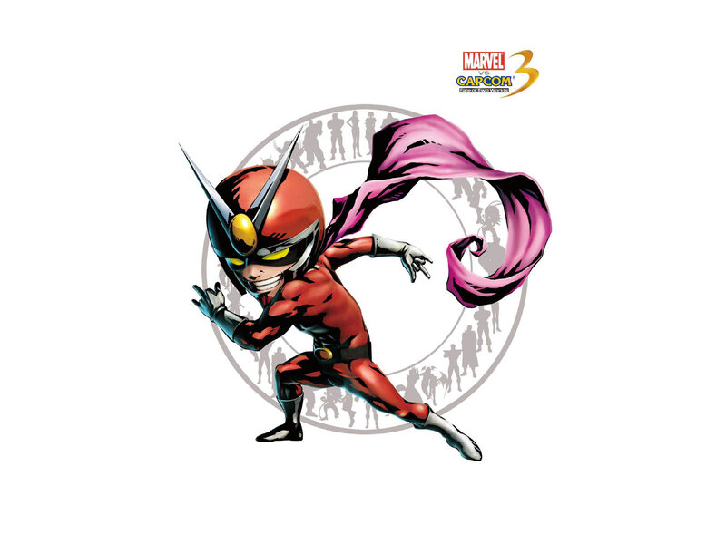 Chibi Superhero Character — Red