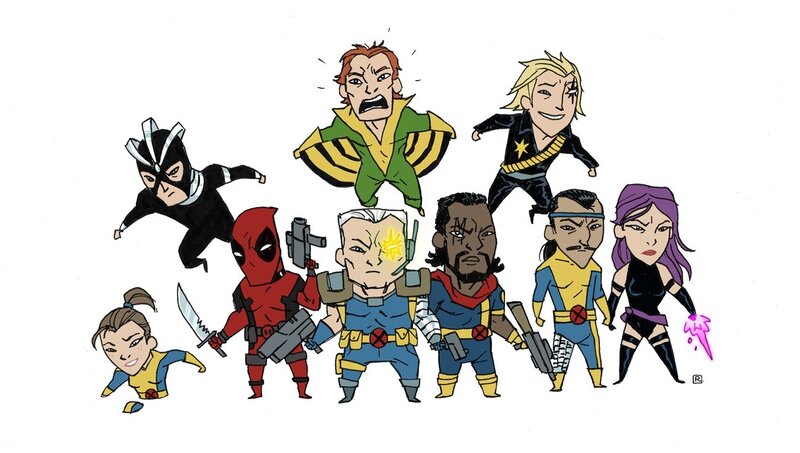 Chibi Superhero Team — Yellow
