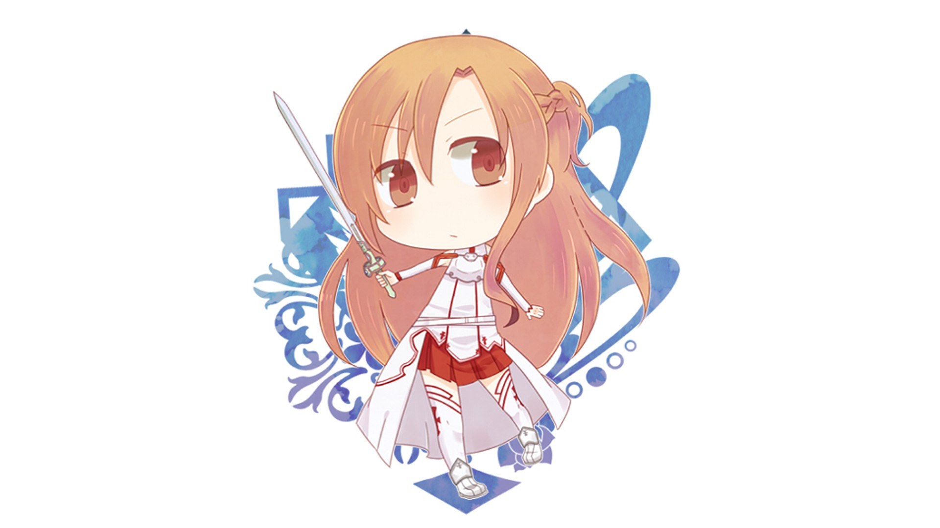chibi swordswoman character