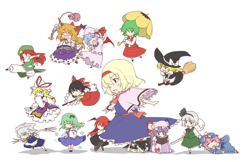 Chibi Touhou characters collection