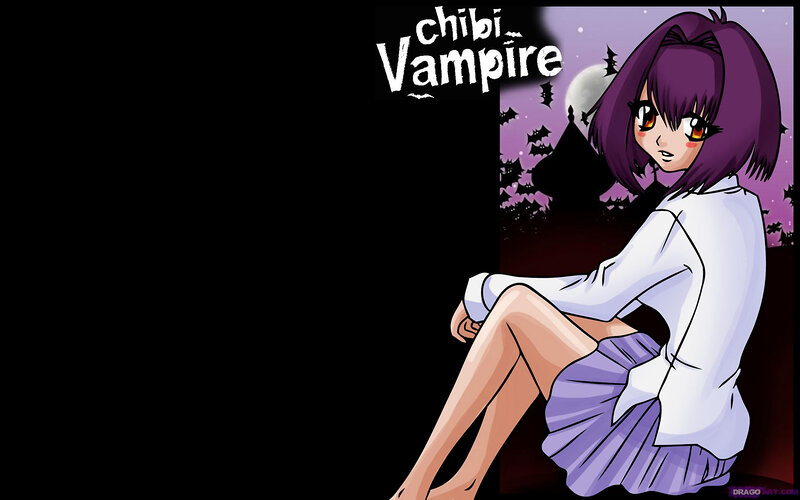 chibi vampire character art