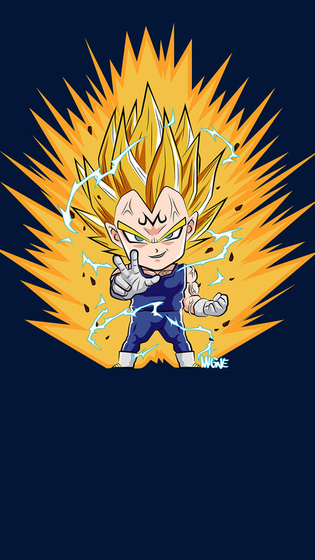 Chibi Vegeta Character — Blue