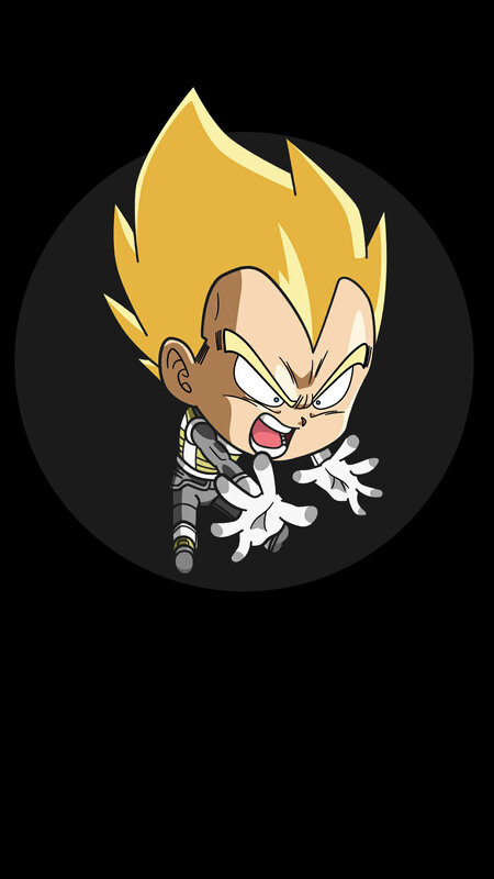 Chibi Vegeta Character — Yellow