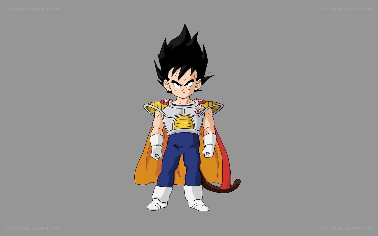 Chibi Vegeta in Saiyan armor