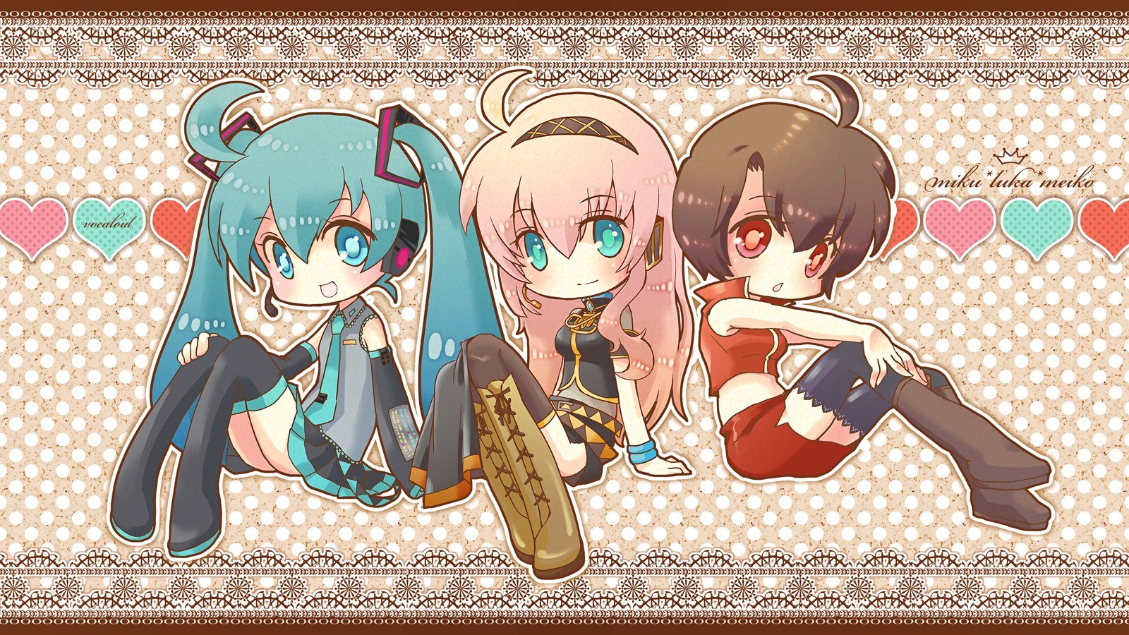 Chibi Vocaloid characters