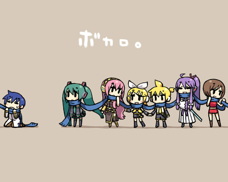Chibi Vocaloid characters