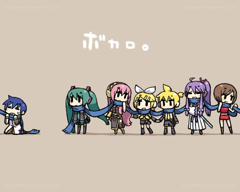 Chibi Vocaloid characters