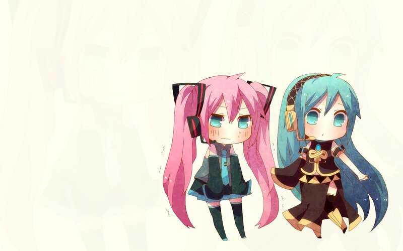 Chibi Vocaloid characters