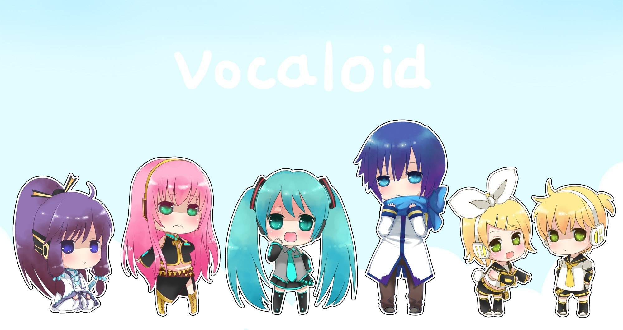 Chibi Vocaloid characters