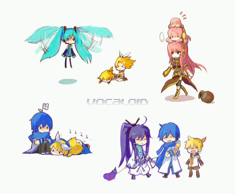Chibi Vocaloid Characters — Blue
