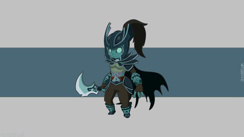 Chibi Warrior Character — Gray