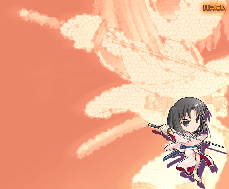 chibi warrior with sword