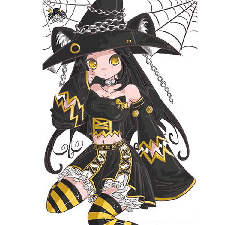 chibi witch character