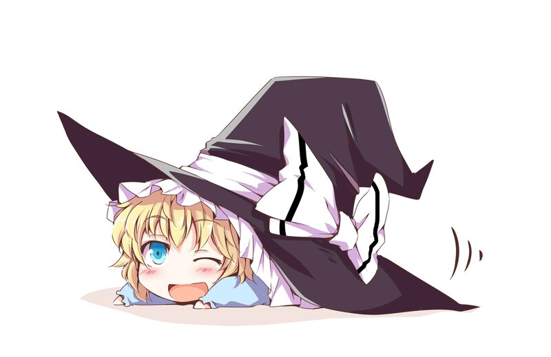 Chibi Witch Character — White
