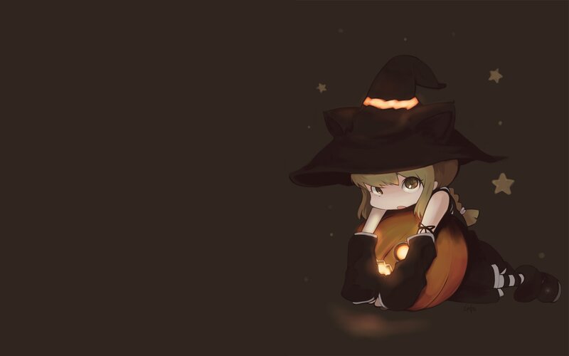 Chibi Witch Girl — Brown