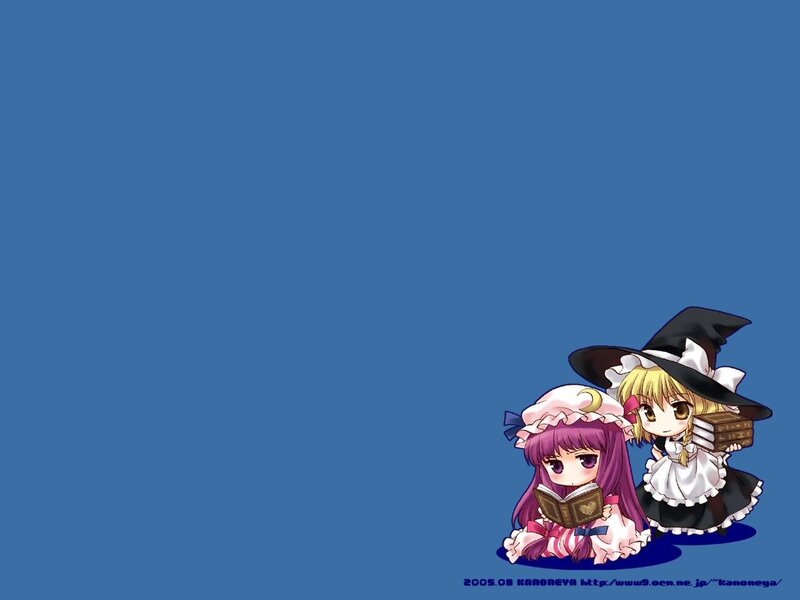 Chibi witches reading books