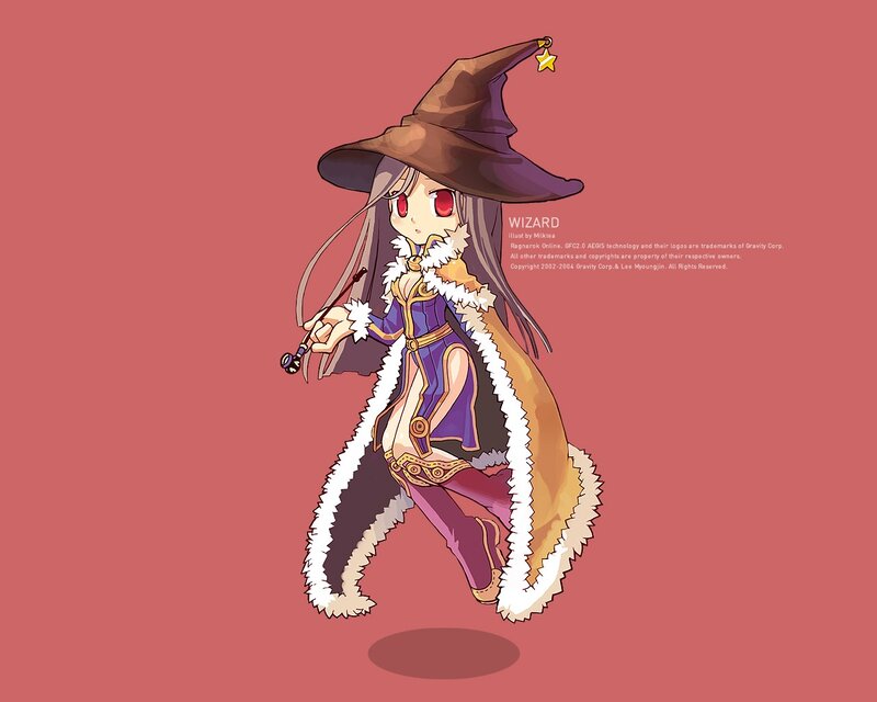 Chibi Wizard Character — Red