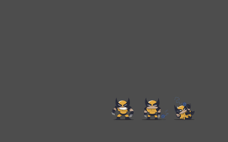 Chibi Wolverine characters