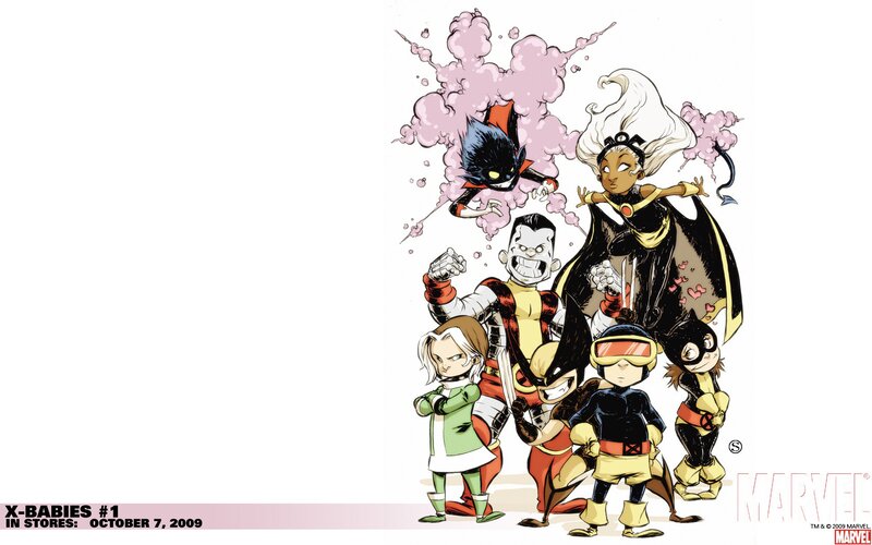 Chibi X-men Characters — White