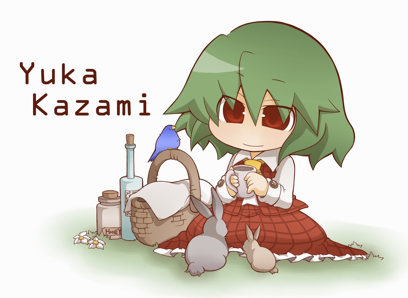 Chibi Yuka Kazami picnic