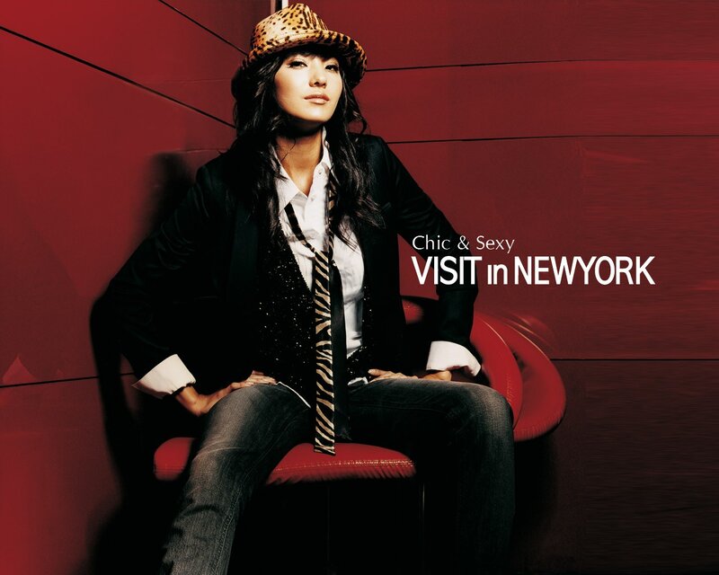 Chic woman in New York