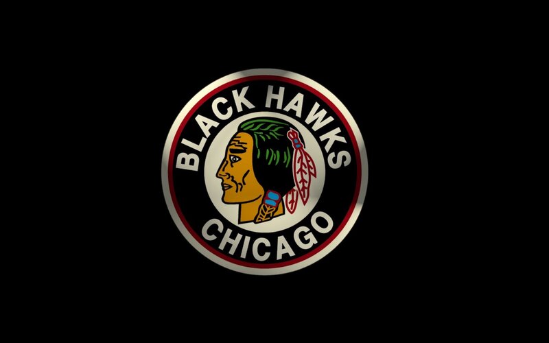 Chicago Blackhawks Logo — Black, Neutral