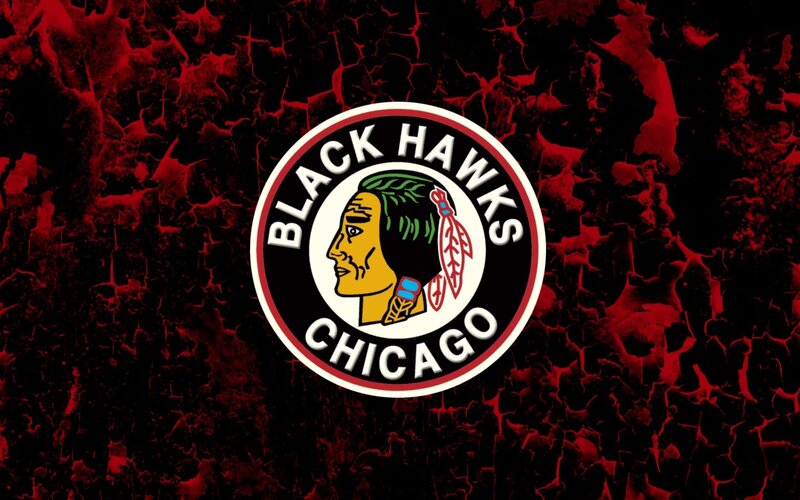 Chicago Blackhawks Logo — Red, Aggressive