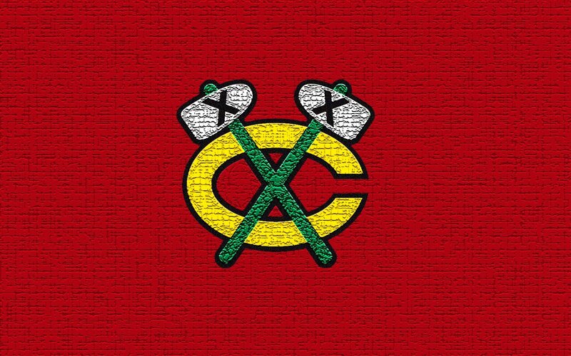 Chicago Blackhawks Logo — Red, Bold